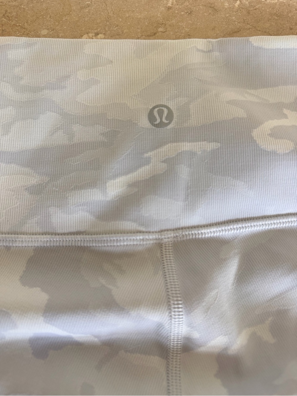 lululemon Light Gray/White Camo High-Rise Leggings